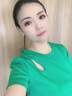 MO&Co.春夏鏤空簡約修身短袖T恤黑色設(shè)計(jì)感挖空T恤女小白T 鮮綠色 M 165 曬單實(shí)拍圖