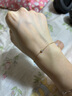周六福（ZLF）  18K金鉆石手鏈女小心愿璀璨彩金簡(jiǎn)約單手飾送女友 16cm+尾鏈3cm 曬單實(shí)拍圖