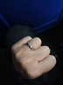 周大生情侶戒一對 輕奢小眾S925銀傾城之戀對戒新款送女友生日禮物 男戒-(普通禮盒） 曬單實(shí)拍圖