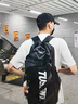 鉑吶苓旅行包男大容量雙肩包防潑水斜挎手提休閑運(yùn)動登山包出差電腦背包 黑色【可雙肩 斜跨 手提】 曬單實(shí)拍圖