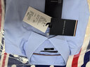 TOMMY HILFIGER【舒適府綢】夏季男裝商務(wù)休閑易打理短袖襯衣襯衫男外套78J9746 天藍色GU1 L （推薦：150-165斤） 曬單實拍圖