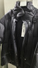 百家好/百家好立領連帽羽絨服女2024冬季輕盈保暖鴨絨面包服 黑色 S 曬單實拍圖