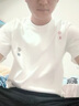 喬易倫2025新款夏季短袖t恤男潮牌刺繡寬松半袖體恤上衣潮流半截袖半袖t 白色 M 曬單實(shí)拍圖