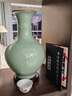 伯莎丹頓（BERTHA DENTON）景德鎮陶瓷花瓶青花瓷仿古中式客廳電視柜玄關(guān)裝飾品家居瓷瓶擺件 青瓷玉冰片賞瓶 32cm 曬單實(shí)拍圖