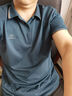 柒牌含桑蠶絲短袖POLO衫男夏季新款商務(wù)休閑爸爸裝透氣翻領(lǐng)上衣男 孔雀藍 180 曬單實拍圖