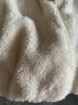 冰洁（BINGJIE）女士夹克秋季新款纯色珊瑚绒潮流休闲立领短外套 白色 M 实拍图