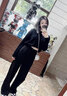 莫代爾西裝褲子女春夏季2025新款高腰寬松垂感拖地香蕉運動褲休閑褲腿褲 黑色【常規(guī)款】建議158-165CM L碼【建議111-125斤】 曬單實拍圖