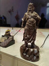 黑檀木雕關(guān)公佛像擺件武財神供奉關(guān)羽關(guān)二爺實(shí)木雕刻工藝品喬遷開(kāi)業(yè)禮品 精雕橫刀關(guān)公【高40cm】 曬單實(shí)拍圖