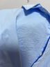 左西男童襯衫純棉兒童衣服2025秋新款白色襯衣帥氣男孩秋裝時(shí)尚外套 淺藍色 110 cm 曬單實(shí)拍圖