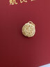 航民首飾 黃金吊墜足金古法花絲包包琺瑯鑲嵌 XYG1730 2.15g 現貨 工費250元 曬單實(shí)拍圖