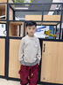 真維斯童裝兒童加絨毛衣2025年新款男童打底衫冬季保暖衣服中大童套頭針織衫 【春秋款】杏/J純色 150 曬單實(shí)拍圖
