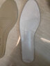 女士真皮鞋墊軟底軟吸汗防臭透氣可粘貼防滑真皮圓頭高跟鞋單鞋 米色圓頭 35-36 曬單實(shí)拍圖