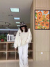 梵洛幽羊羔毛加絨加厚棉服男秋冬季情侶棉衣寬松潮流學(xué)生外套男潮牌棉襖 913-灰色 L 曬單實(shí)拍圖