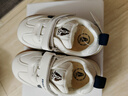暇步士（Hush Puppies）童鞋新款兒童鞋德訓鞋寶寶鞋女童鞋軟底戶(hù)外防滑運動(dòng)鞋男童休閑鞋 HP3301藍色皮面四季款 27 曬單實(shí)拍圖