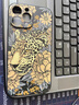 特雷索 蘋(píng)果16ProMax手機(jī)殼iPhone15ProMax保護(hù)套彩繪皮紋外殼全包防摔國(guó)潮圖案時(shí)尚個(gè)性男女款 【金錢(qián)豹-金】五面打彩 iPhone15Pro Max 曬單實(shí)拍圖