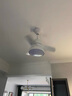 格蘭路北歐吊扇燈兒童房電燈飯廳兩用臥室吊燈和一體餐廳電風(fēng)扇燈扇廚房 白色 變頻6檔36寸遙控 曬單實(shí)拍圖