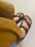 BIRKENSTOCK勃肯德國(guó)進(jìn)口女款復(fù)古時(shí)尚舒適軟木Mayari夾趾拖鞋 摩卡窄版0071063 37 曬單實(shí)拍圖
