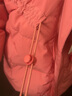 迪士尼1-15歲女童中長(cháng)款羽絨服兒童2025冬季新款洋氣寶寶中小童外套 西瓜紅 110 身高加10下單 曬單實(shí)拍圖
