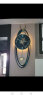 美世达现代轻奢钟表挂钟客厅创意简约家用时尚大气壁挂墙装饰灯石英时钟 有灯-小号：25*66（表盘24.5）CM 实拍图