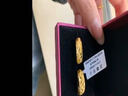 中鑫珠寶黃金耳環(huán)女滿天星足金999.9金耳環(huán)圓形磨砂520送媽媽金耳釘 滿天星耳環(huán)一對(duì) 【現(xiàn)貨】4.54g 曬單實(shí)拍圖