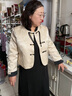 珂儷莎新中式媽媽春裝連衣裙兩件套2025新款中老年人女春秋高貴國風(fēng)裙子 LX-1829【米白色-兩件套】 XL 【建議80-105斤】 曬單實(shí)拍圖