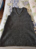 啄木鳥(niǎo)針織連衣裙女秋冬2026年新款法式毛衣裙內搭打底背心裙馬甲外穿女 灰色【單馬甲】 XL碼【建議115斤-130斤】 曬單實(shí)拍圖