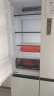 松下（Panasonic）大海豚575升十字对开门冰箱四开门 超薄嵌入式冰箱 干湿分储 一级能效  磨砂白色NR-JW58CMA-W 实拍图