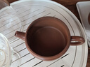 廣西欽州坭興陶茶壺 寬口漢瓦壺 名家純手工功夫茶具家用泡茶壺 1壺1杯【自用套裝】 150ml 曬單實(shí)拍圖