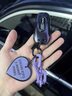 適用奧迪A6L鑰匙套25款A4L/Q5L/A3/Q3/Q2L/A5/Q7/A8高檔車(chē)殼包扣 奧迪跑車(chē)A【紫色+紫愛(ài)心鏈】 曬單實(shí)拍圖