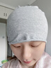 語(yǔ)木居欣老年人晚上睡覺(jué)戴的帽子包頭空調睡帽男帽子女秋季冬款棉頭套光頭 淺花灰單層純棉薄款 均碼彈性好 曬單實(shí)拍圖