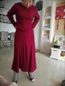 皮爾卡丹（pierre cardin）氣質(zhì)御姐兩連衣裙2025春秋新款時(shí)尚職業(yè)女神范名媛套裝魚(yú)尾裙 酒紅色【兩件裝】 XL 【建議115-125斤】 曬單實(shí)拍圖