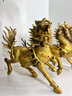 天祥緣 銅麒麟擺件黃銅工藝品喬遷開(kāi)業(yè)禮物客廳家居辦公裝飾品大號 10號銅火麒麟一對 曬單實(shí)拍圖