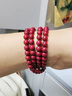 格諾曼恩【綠度母】湘西原礦朱砂手串108顆佛珠帝王砂護身符飾品 四圈款108顆 珠子8mm 曬單實(shí)拍圖