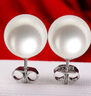 滴水成珠白色正圓淡水珍珠耳釘925銀簡(jiǎn)約氣質(zhì)耳環(huán)七夕情人節禮物 7.0-7.5mm基本無(wú)瑕 曬單實(shí)拍圖