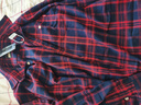JEEP SPIRIT新款格子長(cháng)袖襯衫男春秋季厚款男士上衣外套休閑寬松襯衣 紅格 2XL 曬單實(shí)拍圖