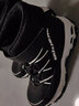 Skechers斯凱奇兒童絨絨靴雪地靴保暖男童棉鞋防寒加絨高幫女童靴660092L 男童/黑色/白色/BKW 37 曬單實(shí)拍圖