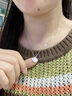 中國黃金（CHINA GOLD）S925銀貝殼項鏈女款百搭一貝子吊墜鎖骨鏈節(jié)日生日禮物送女友愛人 一貝子項鏈【A款】 曬單實拍圖