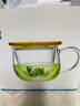 憶壺茶（YIHUTEA） 茶杯玻璃茶具加熱杯墊套裝泡茶道杯 綠茶杯紅茶帶過(guò)濾茶水分離杯 茗悅杯400ml-竹蓋 曬單實(shí)拍圖