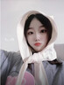 里普翎小惡魔綁帶速干防曬女帽戶(hù)外薄款護耳大頭圍時(shí)尚披肩帽子 米色 均碼 曬單實(shí)拍圖