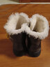 目擊者雪地靴男棉靴冬季大棉鞋加厚保暖東北羊毛短靴翻毛皮面包鞋防寒靴 黑色拉鏈 羊毛靴 42 曬單實(shí)拍圖