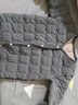 木木屋品牌兒童內膽棉衣男童女童內穿棉服中大童校服神器寶寶保暖小棉襖 淺灰 180 適合160-165cm 曬單實(shí)拍圖