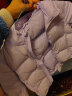 巴拉巴拉童装男童羽绒服小童衣服儿童三防轻薄外套2023款女童潮 粉紫-小猫咪造型-70120 100cm 实拍图
