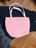 途尊牛津迷你手提包ins純色簡(jiǎn)約復古撞色制拉鏈極簡(jiǎn)媽媽手拎包買(mǎi)菜包 小手提 櫻花粉 曬單實(shí)拍圖