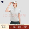 迪桑特 WOMEN’S TRAINING  女士 印花短袖POLO衫 短袖POLO衫 LG-LIGHT GRAY M (165/84A) 曬單實拍圖