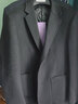 羅蒙羊毛西裝男士秋冬季商務(wù)休閑西服毛呢大衣單西外套男XF51黑色L 曬單實(shí)拍圖