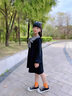 G.DUCKKIDS女童連衣裙春秋季2025新款兒童裝時(shí)髦公主洋氣中大童女孩秋裝裙子 黑色【春季款】 140 建議9-10歲 曬單實(shí)拍圖