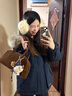 乖米豆工裝派克棉服女2025冬季新款加厚美式情侶大毛領(lǐng)棉衣外套 藏藍色 M（100-120斤） 曬單實(shí)拍圖