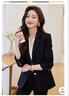 簡(jiǎn)蜓高級(jí)感休閑小西裝外套女士2025年新款春秋氣質(zhì)百搭西服上衣設(shè)計(jì)感 黑色外套 2XL（126-135斤） 曬單實(shí)拍圖