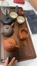 瓷牌茗茶具（cipaiming teaset）重竹茶盤功夫茶具家用現(xiàn)代瀝水一體式茶臺托盤 中流水平板胡桃重竹蓄排盤（50） 曬單實拍圖