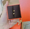 六桂福珠寶 優(yōu)雅蝴蝶 黃金耳釘足金999耳飾女款計價(jià)生日禮物1.10g 曬單實(shí)拍圖